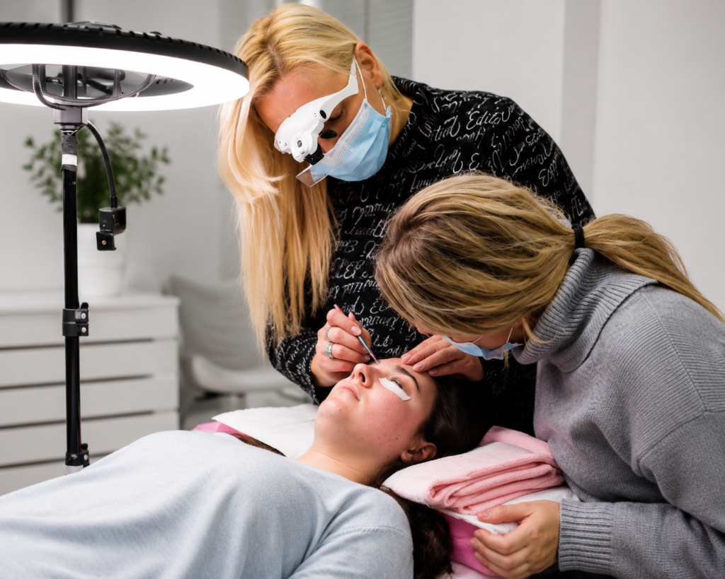 lash & brow lift tokom edukacije draženka dada popov